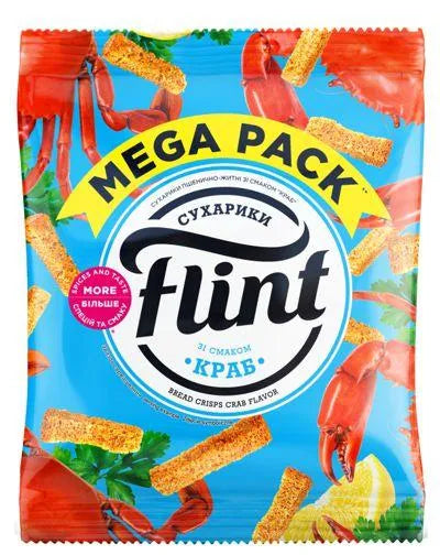 FLINT BREAD CRISPS CRAB FLAVOR 110gr