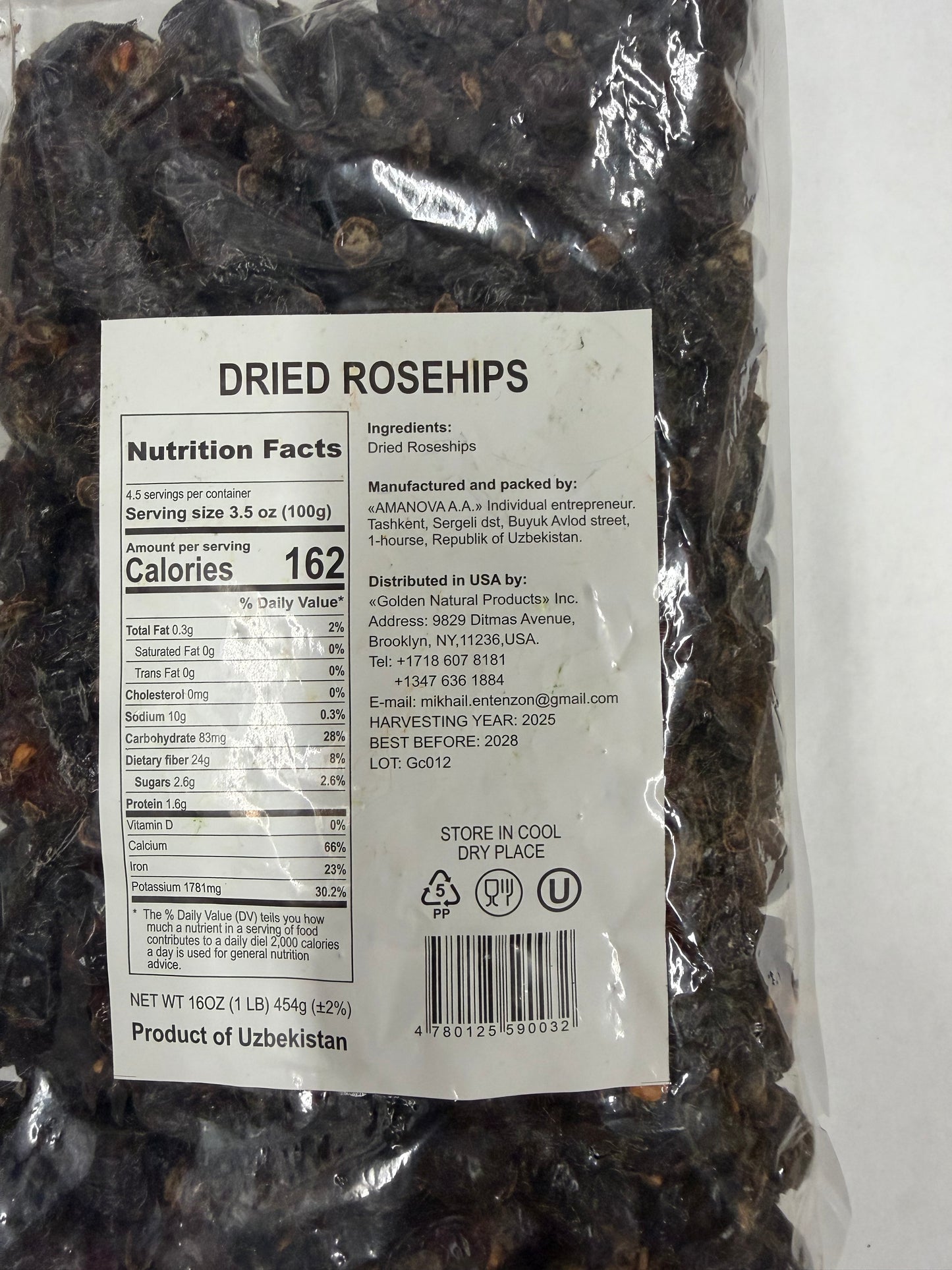 GNP DRIED ROSEHIP 454gr