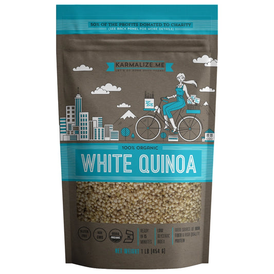 ORGANIC WHITE QUINOA  1lb