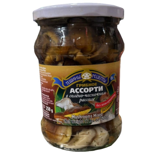 ASSORTI MUSHROOMS IN BRINE (V RASSOLE) 550gr