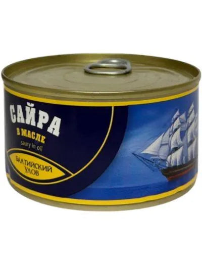 BALTIYSKIY ULOV SAURY IN OIL 230gr