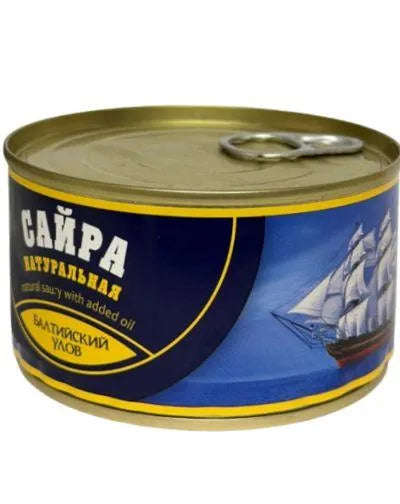 BALTIYSKIY ULOV SAURY IN OWN JUICE 240gr
