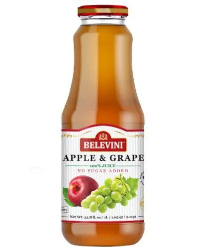 BELEVINI APPLE GRAPE JUICE NO SUGAR ADDED 1lt