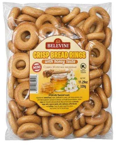 BELEVINI HONEY TASTE DRIED BAGELS (SUSHKI) 320gr