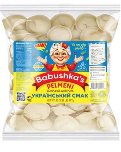 BABUSHKA'S" DUMPLINGS UKRAINKIY SMAK  PELMENI (PORK) 2lb