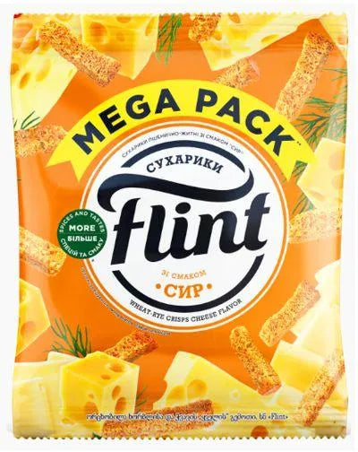 FLINT BREAD CRISPS CHEESE FLAVOR 110gr