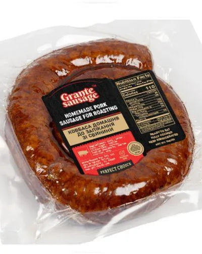 GRANTE SAUSAGE HOMEMADE PORK SAUSAGE FOR ROASTING (1.1-1.3lb)