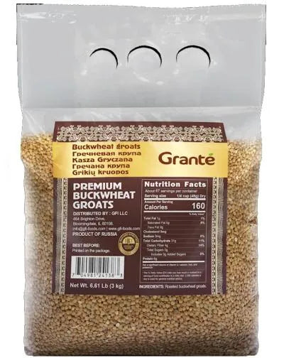 GRANTE PREMIUM ROASTED BUCKWHEAT GROATS 3000gr