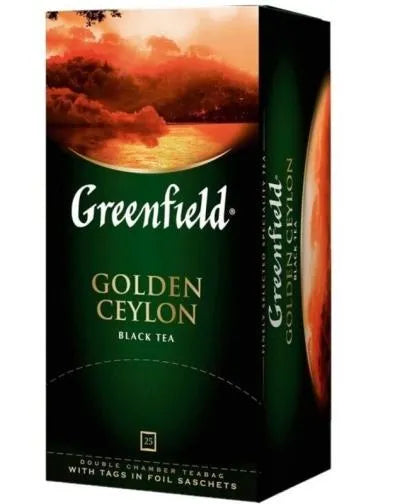 GREENFIELD GOLDEN CEYLON BLACK TEA. 25 TEABAG