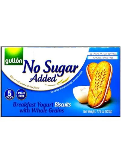 GULLON WHOLE GRAIN BREAKFAST YOGURT BISCUIT SUGAR FREE 220gr