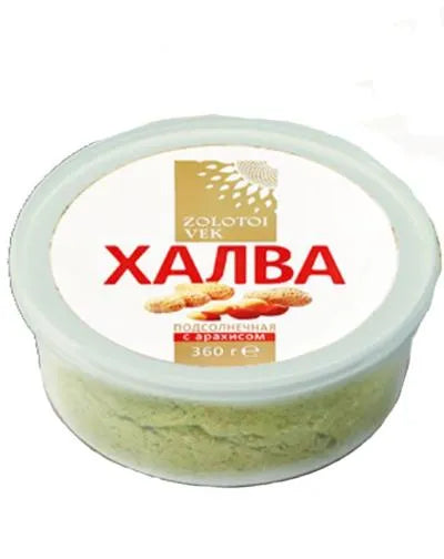 ZOLOTOY VEK HALVA WITH  PEANUTS 360gr