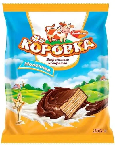 KOROVKA WAFERS CANDY MILK TASTE 250gr
