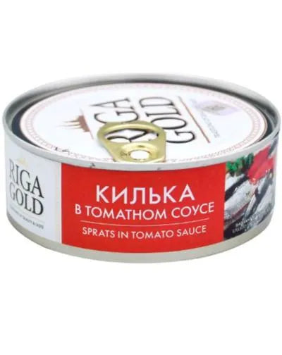 RIGA GOLD SPRATS IN TOMATO SAUCE (KILKA) 240gr