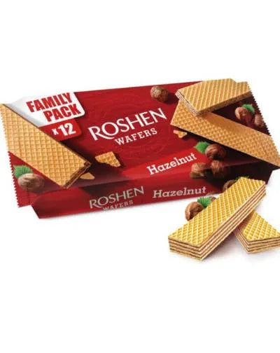 ROSHEN WAFERS HAZELNUT CREAM FILLING 216gr