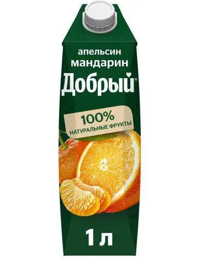 DOBRIY ORANGE-MANDARIN JUICE 100% 1lt