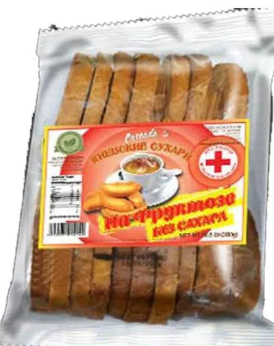 SLADKIY DOM RUSKS (SUKHARI KIEVSKIE) ON FRUCTOSE (SUGAR FREE) 300gr