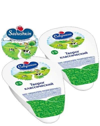 COTTAGE CHEESE CLASSIC (TVOROG) 5% 180gr