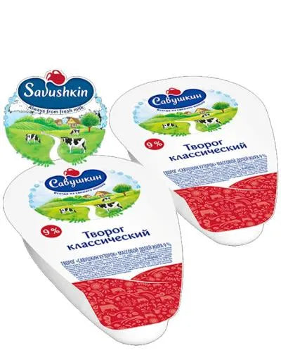 COTTAGE CHEESE CLASSIC (TVOROG) 9% 180gr